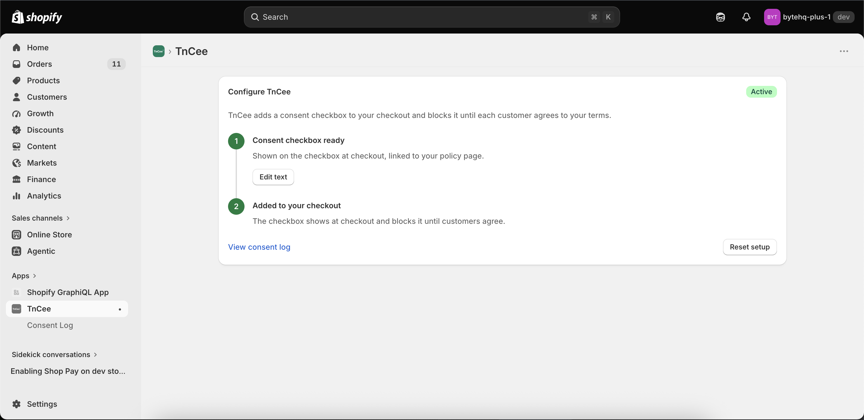 TnCee Shopify Plus guided setup